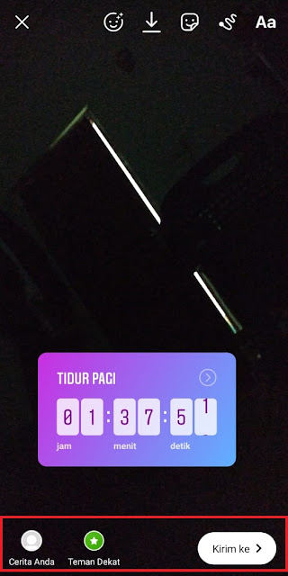 Cara Memb 6uat Countdown Instagram 6