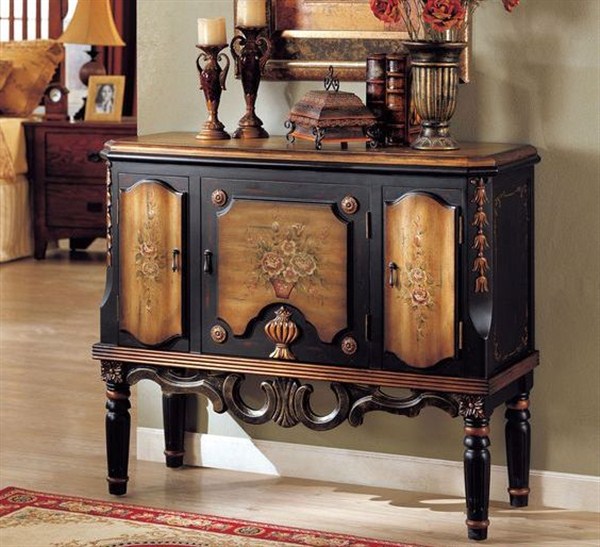 accent chest and tables