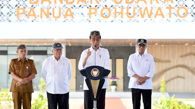 Berbiaya Rp 437 Miliar, Presiden Jokowi Resmikan Bandara Panua Pohuwato di Gorontalo