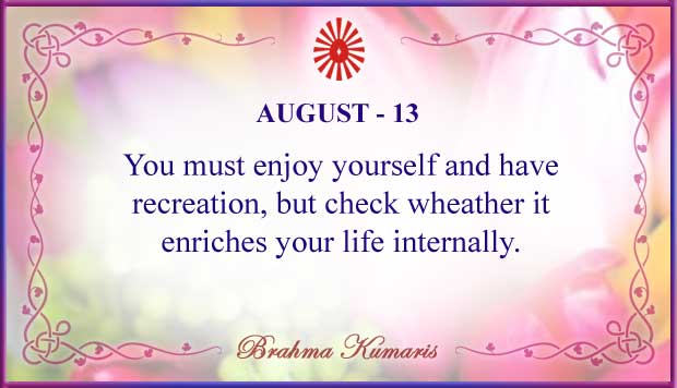 Thought For The Day August 13