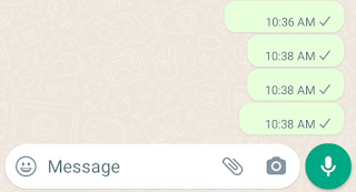 WhatsApp: sent empty messages