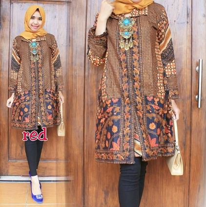 20 Contoh Model Baju  Batik Pesta  Modern 2019