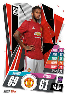 Topps Match Attax 2020-2021 Manchester United FC Set