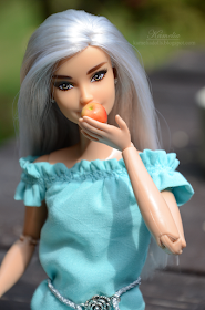 Turquoise summer dress for Barbie doll