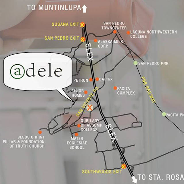 adele residences location map