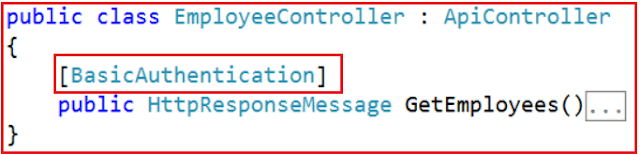 Applying Web API Basic Authentication at the Action level