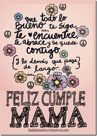 feliz cumple mama 