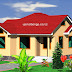 A simple 3 bedrooms residential house 3D model 