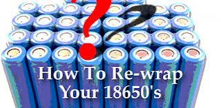 wrap 18650 batteries using pvc electrical tape