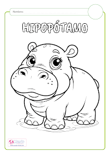 Coloreo hipopotamo