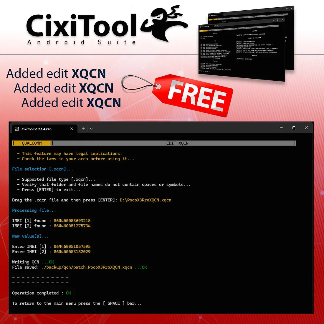 CIXITool Android Suite V1.2.19.4.24b Download English \Version Free