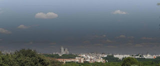 Boina de contaminación sobre Madrid