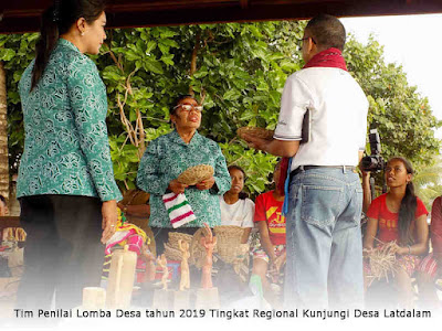 Tim Penilai Lomba Desa tahun 2019 Tingkat Regional Kunjungi Desa Latdalam