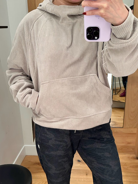 Fit Review! Store Try On Scuba Oversized Hoodie Velvet Cord and