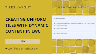 Create Uniform Tiles with Dynamic Content in LWC