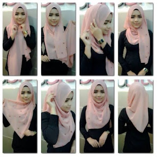  bahu-membahu tidak terlalu susah untuk dibentuk 10 Tutorial Hijab Segitiga Simple Paling Terkini 2017