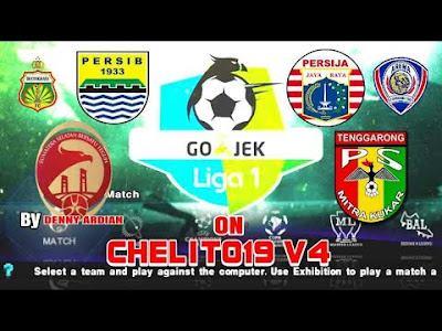 PES 2018 Chelito v4 C19 ISO PPSSPP Update Gojek Liga 1 