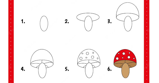 mushroom-drawing