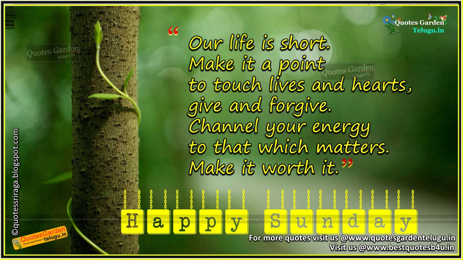 Heart Touching Quotes With Happy Sunday Thoughts Quotes Garden