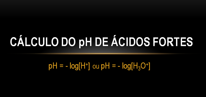 CÁLCULO DE pH DE ÁCIDOS FORTES