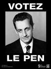 Votez Le Pen (with photo of Sarkozy)