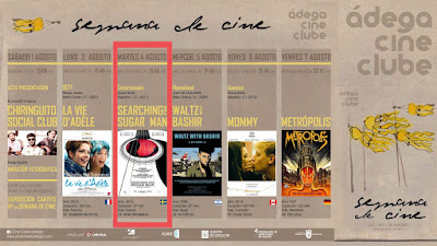 21:45 PROYECCIÓN ESTEROCOPÍA + SEARCHING FOR SUGAR MAN 4ago'15 en Salón García (cine)