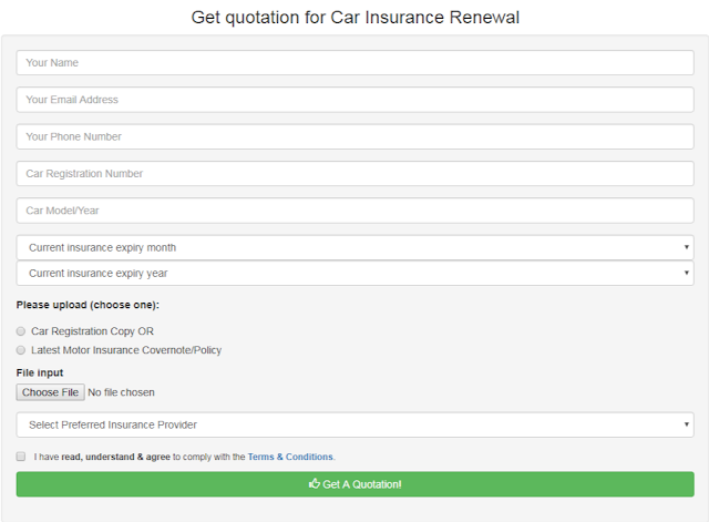  Renew Your Car Insurance in Malaysia