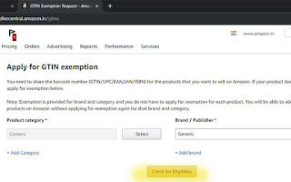 Amazon Brand Aprroval GTIN Exemption Process