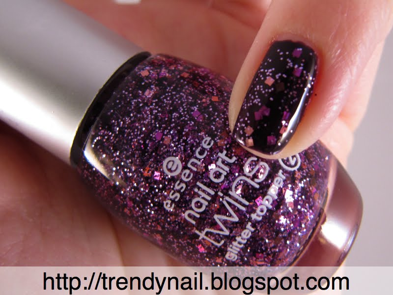  by Trendynail: Essence Nail art Twins Glitter topper Louise n°01