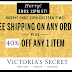 Victoria’s Secret Flash Sale 2 Hours Only! Get 40% off One Item + Free Shipping On All Orders Until 11PM Tonight, No Minimum
