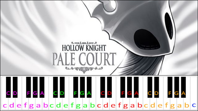 Pale Court (Hollow Knight) Piano / Keyboard Easy Letter Notes for Beginners