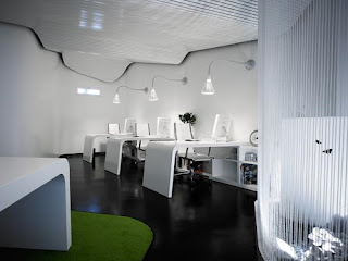 white modern office interior