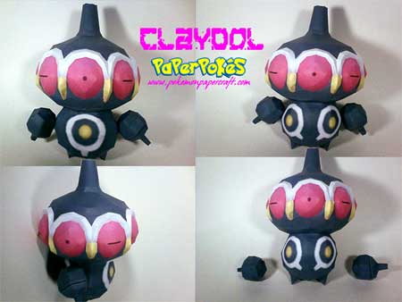 Pokemon Claydol Papercraft