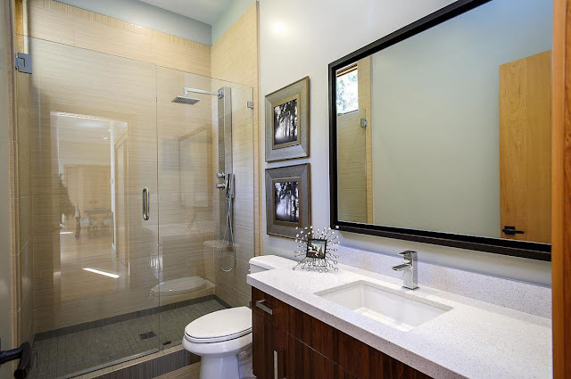 Modern sink in the Contemporary Style Home in Burlingame