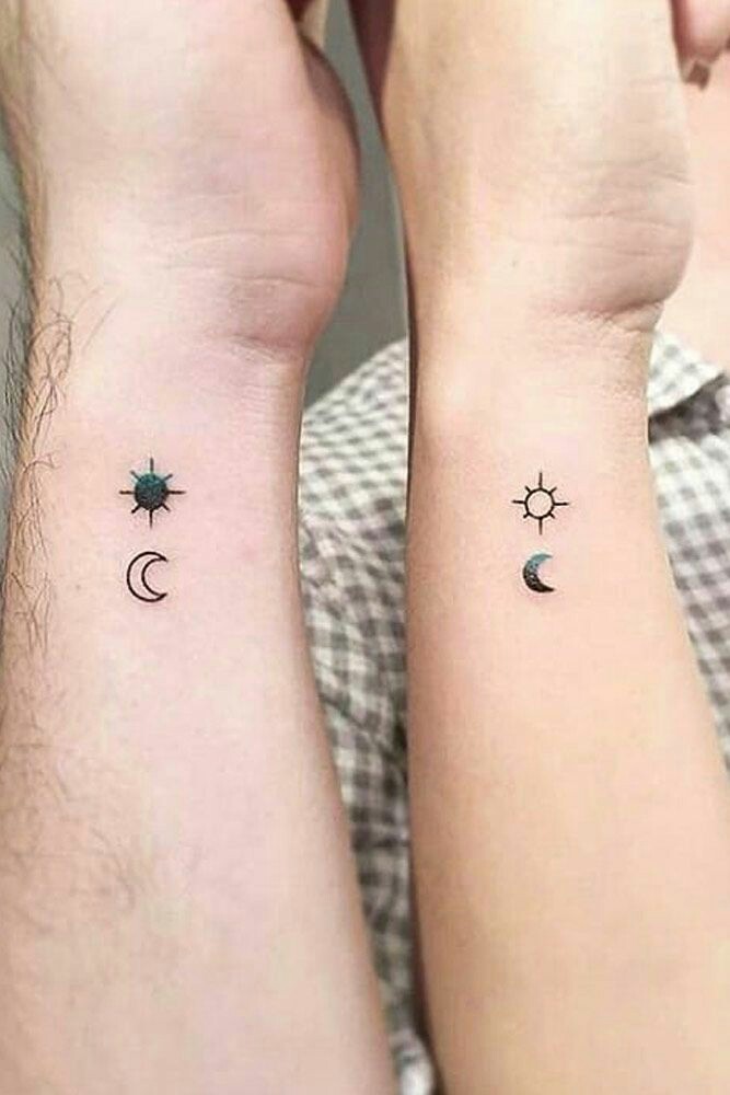 Moon and Sun Tattoo Ideas for Couples