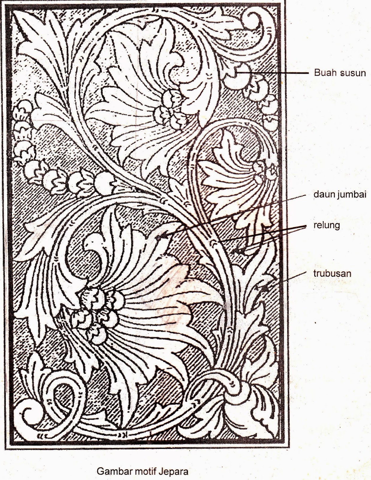 64 Contoh Sketsa Gambar Ragam Hias Flora Terbaru Duniasket