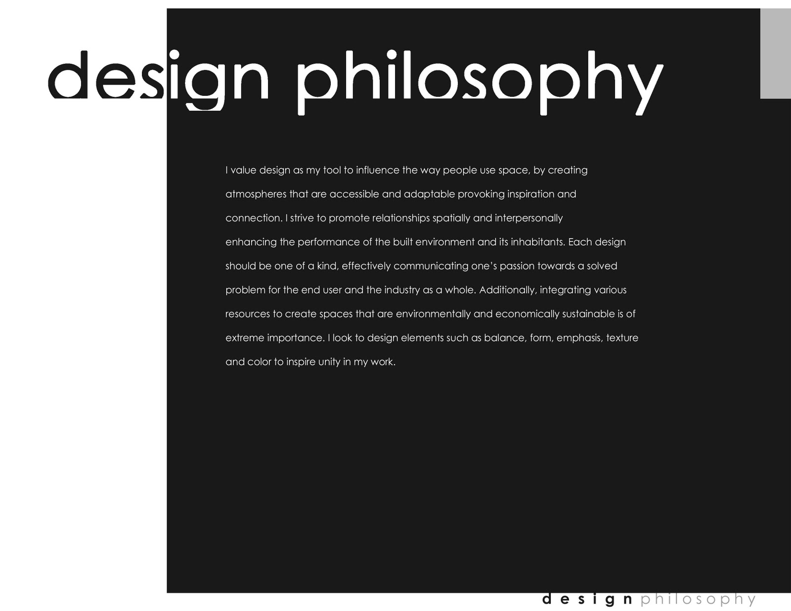 Design Philosophy