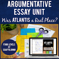 Middle School direct instruction for writing argumentative essays in printable and digital formats!