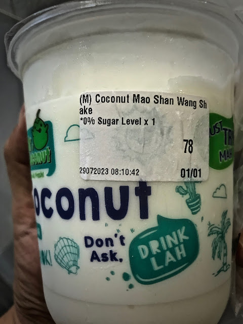 Mr Coconut's Mao Shan Wang shake