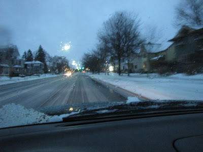 snowy road