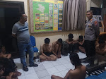 26 Pemuda Diduga Gangster Diamankan Polsek Prambon, 7 Orang Bawa Sajam