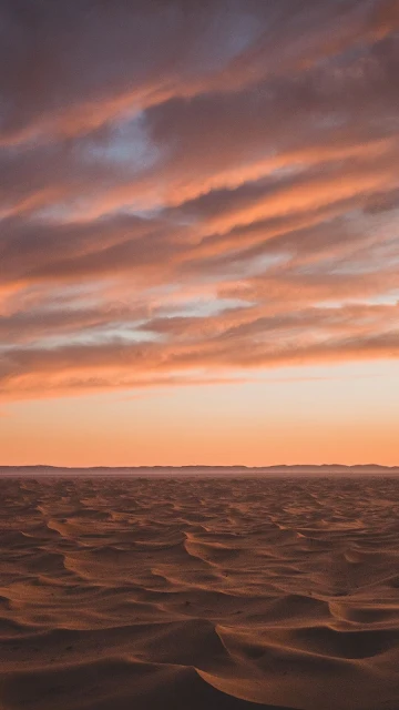 Clouds, Sunset, Desert, Sand, Horizon