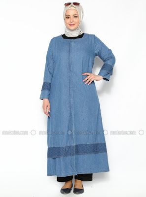 10 Contoh Model  Baju  Muslim untuk  Orang  Gemuk 