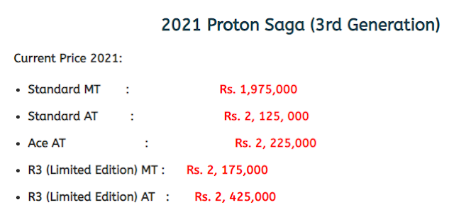 Proton 2021 price in pakistan