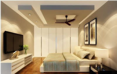 gypsum board design for the bedroom ceiling