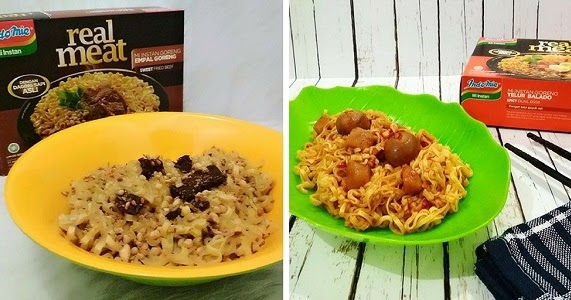 Nyobain Indomie Real Meat Empal Goreng dan Telur Balado 