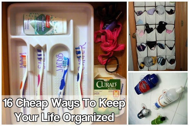 16 Cheap Ways To Keep Your Life Organized