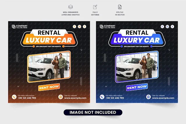 Rent a car business promotion template free download