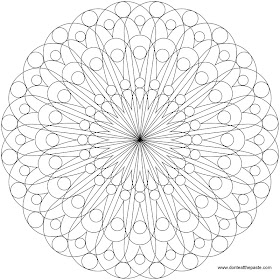 simple mandala to color, also available in a larger transparent PNG format.