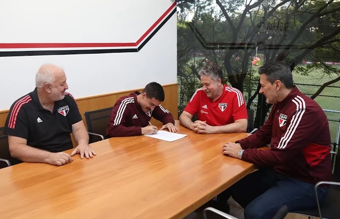 Gabriel Neves renova com o São Paulo por mais três temporadas